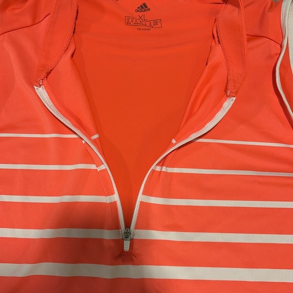 Adidas Women Golf ENGINEERED STRIPE SLEEVELESS POLO SHIRT - Picture 7 of 15